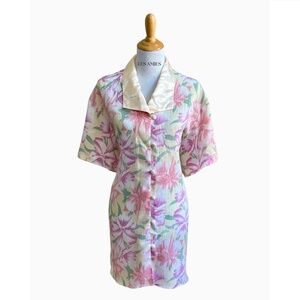 Vintage Gold‎ Label Victoria’s Secret Night Shirt Sleep Nightgown Dress M/L